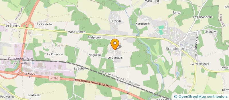 localisation de l'entreprise MONSIEUR PASCAL MASSE  KERVIGNAC