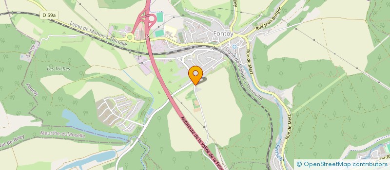 localisation de l'entreprise MONSIEUR PASCAL MASSON  FONTOY