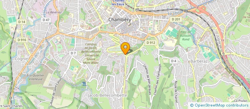localisation de l'entreprise MONSIEUR PASCAL MASSONNAT à CHAMBERY