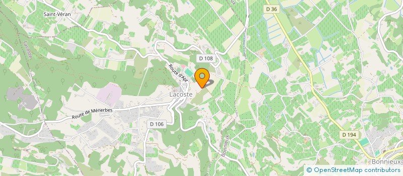 localisation de l'entreprise MONSIEUR PASCAL MATHIEU  BONNIEUX