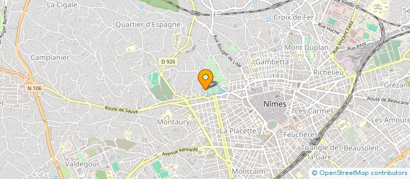 localisation de l'entreprise MONSIEUR PASCAL MATHIEU  NIMES