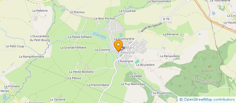 localisation de l'entreprise MONSIEUR PASCAL MAUDET  SAINT-MARS-LA-REORTHE