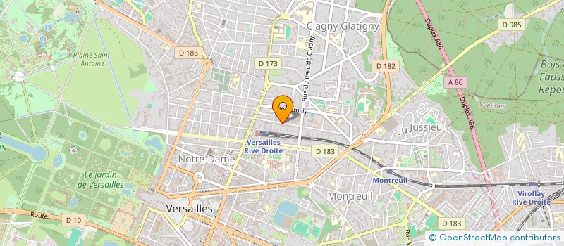 localisation de l'entreprise MONSIEUR PASCAL MAURICE  VERSAILLES