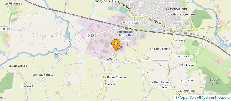 localisation de l'entreprise MONSIEUR PASCAL MAURICE THEAUD  L'HERMITAGE