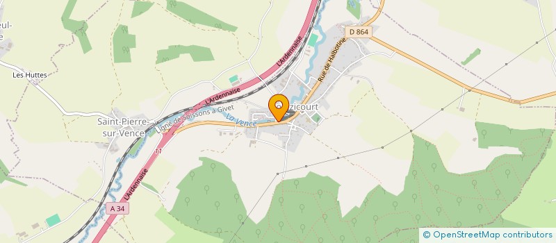 localisation de l'entreprise MONSIEUR PASCAL MAUROY  BOULZICOURT