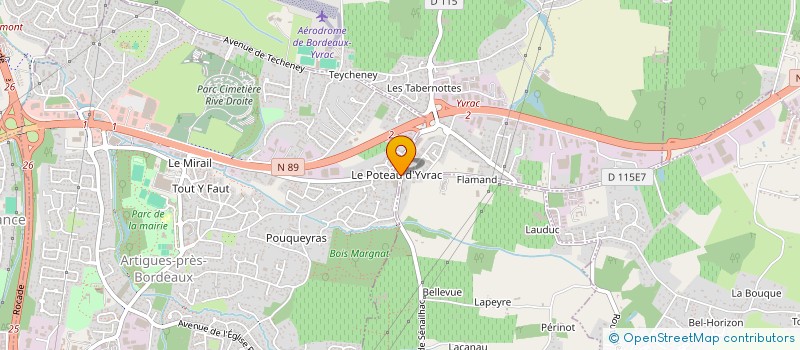 localisation de l'entreprise MONSIEUR PASCAL MAURY  YVRAC