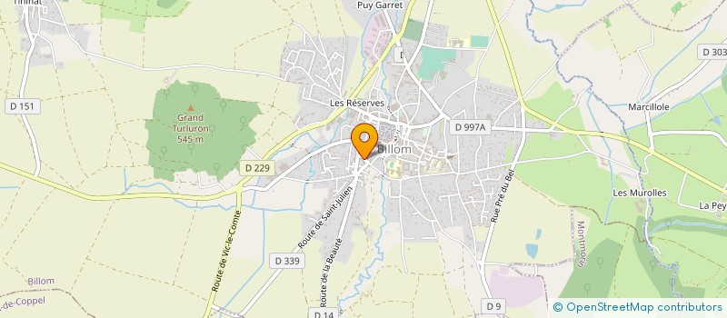 localisation de l'entreprise MONSIEUR PASCAL MAZET à BILLOM