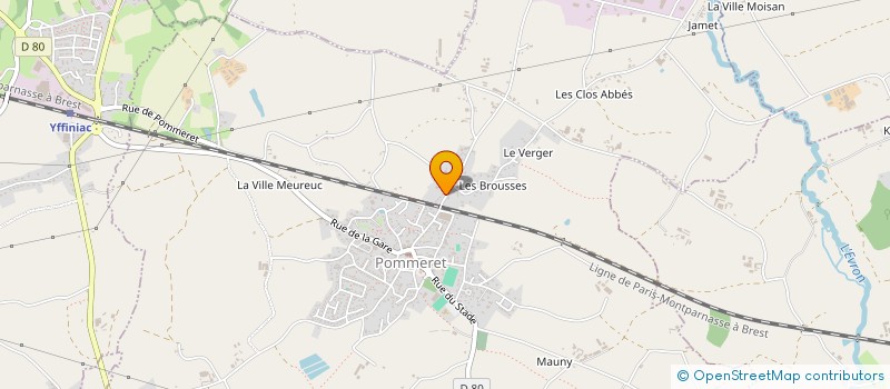 localisation de l'entreprise MONSIEUR PASCAL MEHEUST  POMMERET