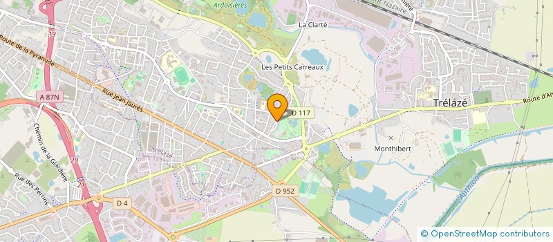 localisation de l'entreprise MONSIEUR PASCAL MEIGNAN  TRELAZE