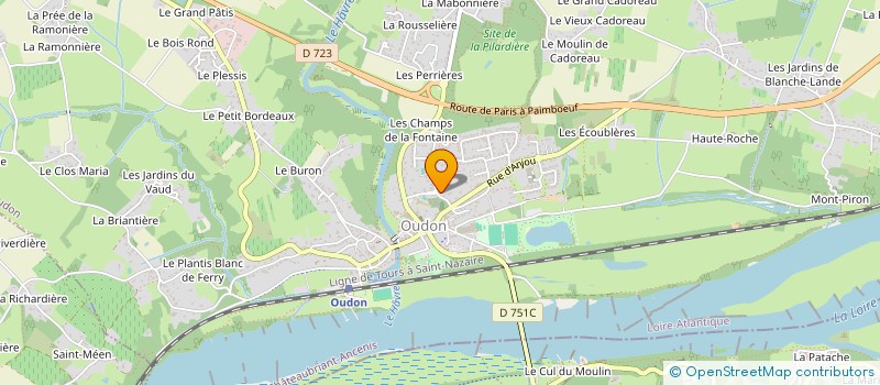 localisation de l'entreprise MONSIEUR PASCAL MENORET  OUDON