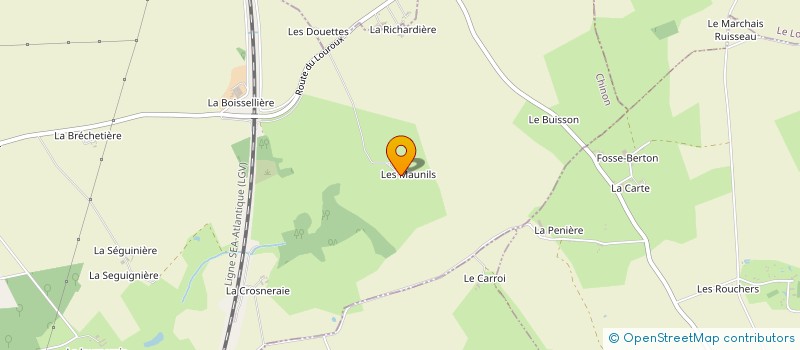 localisation de l'entreprise MONSIEUR PASCAL MEREAU  MARCILLY SUR VIENNE