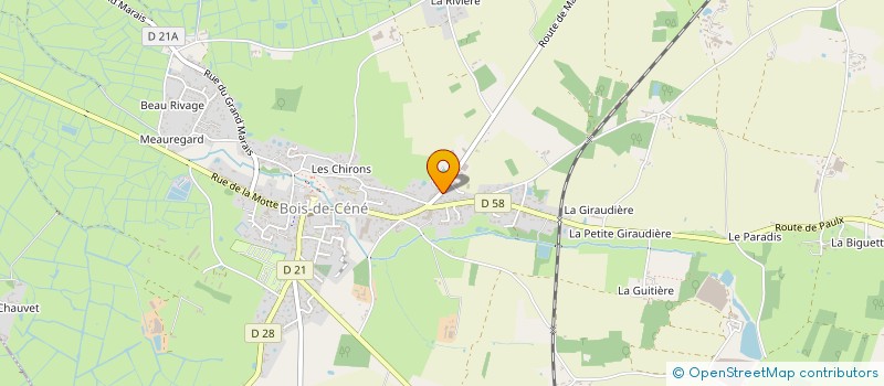 localisation de l'entreprise MONSIEUR PASCAL MERIAU  BOIS-DE-CENE