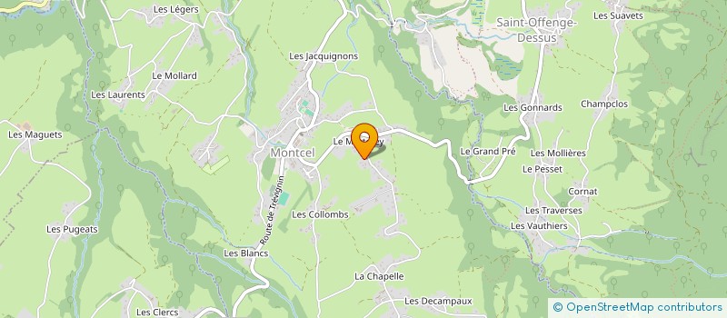 localisation de l'entreprise MONSIEUR PASCAL MERMOZ  MONTCEL