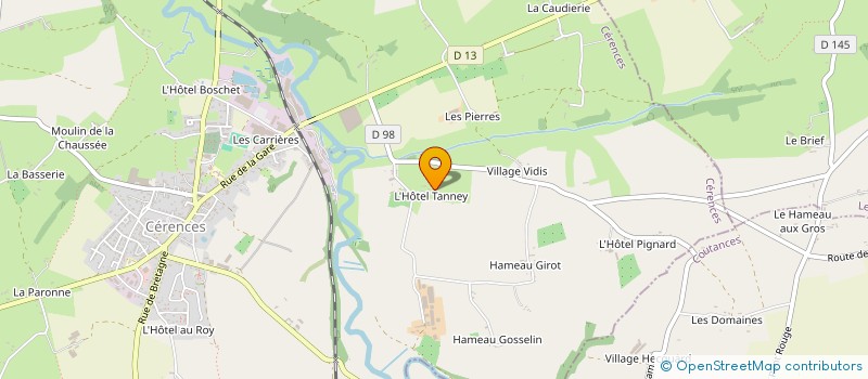 localisation de l'entreprise MONSIEUR PASCAL MESLIN  CERENCES