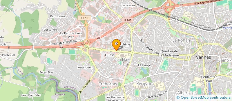 localisation de l'entreprise MONSIEUR PASCAL MESSAGER à VANNES