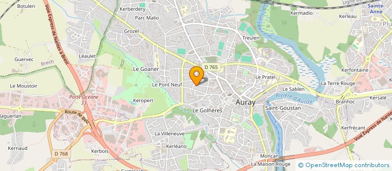 localisation de l'entreprise MONSIEUR PASCAL MEUNIER à AURAY