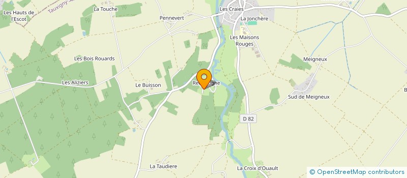 localisation de l'entreprise MONSIEUR PASCAL MEUNIER  TAUXIGNY-SAINT-BAULD