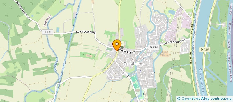 localisation de l'entreprise MONSIEUR PASCAL MEYVAERT  GERSTHEIM