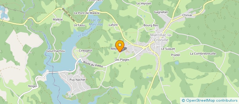 localisation de l'entreprise MONSIEUR PASCAL MICHEL à MARCILLAC-LA-CROISILLE