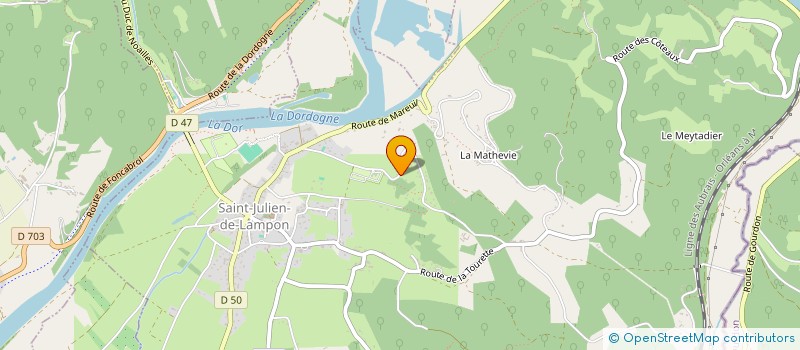 localisation de l'entreprise MONSIEUR PASCAL MICHEL  SAINT-JULIEN-DE-LAMPON