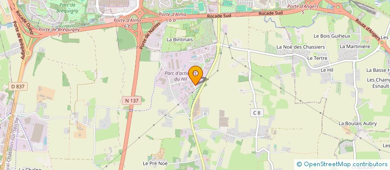 localisation de l'entreprise MONSIEUR PASCAL MICHEL  NOYAL-CHATILLON-SUR-SEICHE