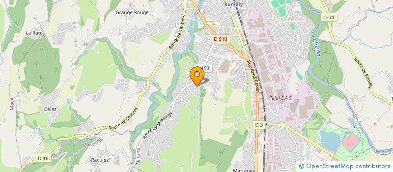 localisation de l'entreprise MONSIEUR PASCAL MIEVRE  RUMILLY