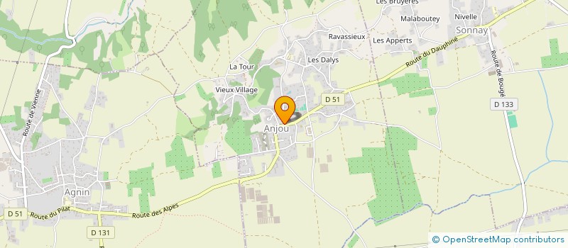 localisation de l'entreprise MONSIEUR PASCAL MIGNOT  ANJOU