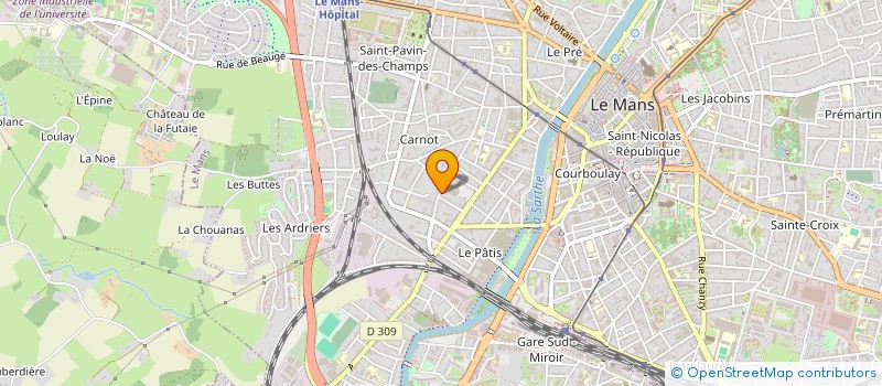 localisation de l'entreprise MONSIEUR PASCAL MINAUD à LE MANS