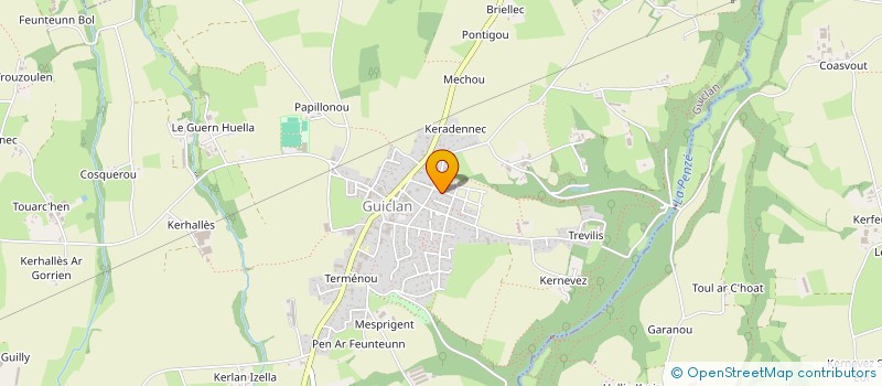 localisation de l'entreprise MONSIEUR PASCAL MOALIC  GUICLAN