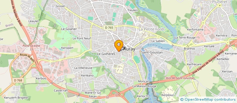 localisation de l'entreprise MONSIEUR PASCAL MOELLIC à AURAY