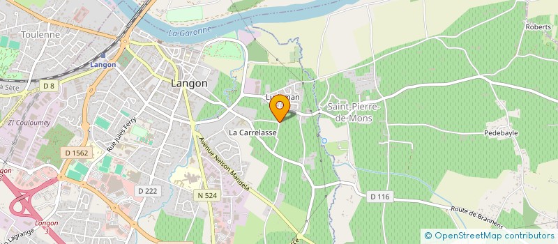 localisation de l'entreprise MONSIEUR PASCAL MOLINARI à LANGON