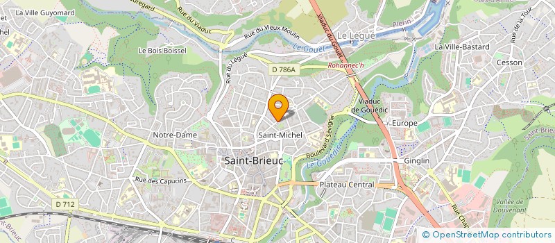 localisation de l'entreprise MONSIEUR PASCAL MONIN à SAINT-BRIEUC