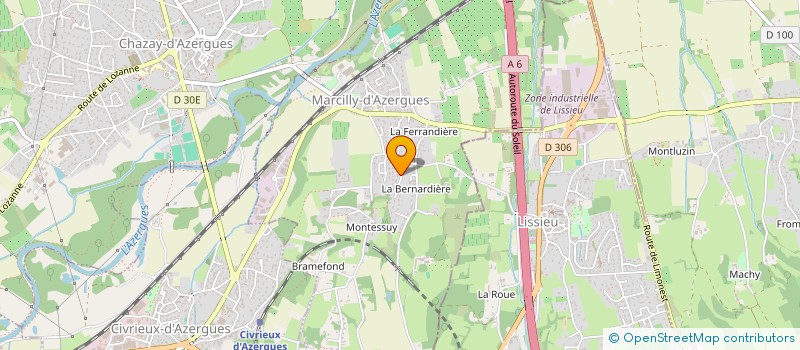 localisation de l'entreprise MONSIEUR PASCAL MONIN  MARCILLY-D'AZERGUES