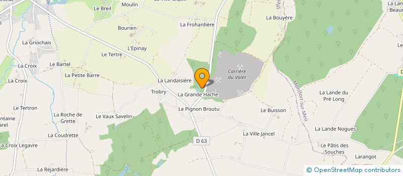 localisation de l'entreprise MONSIEUR PASCAL MONNERAIS  SAINT-MALON-SUR-MEL