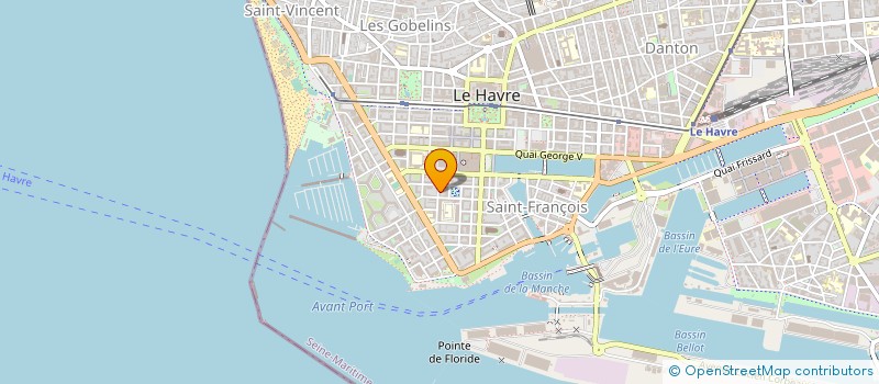localisation de l'entreprise MONSIEUR PASCAL MONNERET à LE HAVRE