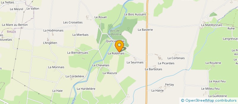 localisation de l'entreprise MONSIEUR PASCAL MONNERIE  BALAZE