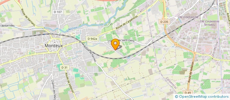 localisation de l'entreprise MONSIEUR PASCAL MONTAGARD  MONTEUX