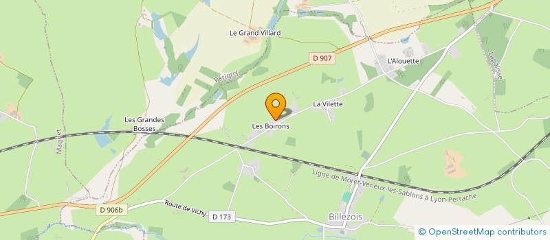 localisation de l'entreprise MONSIEUR PASCAL MONTAGNE  BILLEZOIS