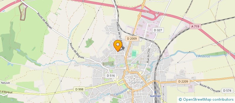 localisation de l'entreprise MONSIEUR PASCAL MORAND  GANNAT