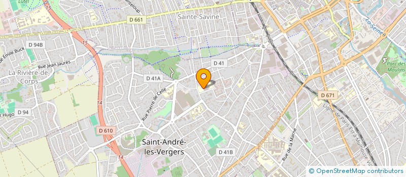 localisation de l'entreprise MONSIEUR PASCAL MOREAU à SAINT-ANDRE-LES-VERGERS