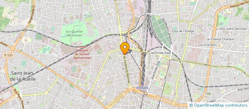 localisation de l'entreprise MONSIEUR PASCAL MOREAU  ORLEANS