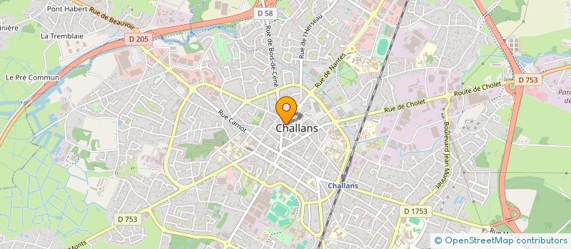 localisation de l'entreprise MONSIEUR PASCAL MOREAU à CHALLANS