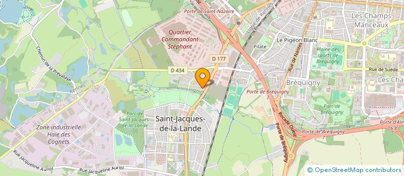 localisation de l'entreprise MONSIEUR PASCAL MOREAU  SAINT-JACQUES-DE-LA-LANDE