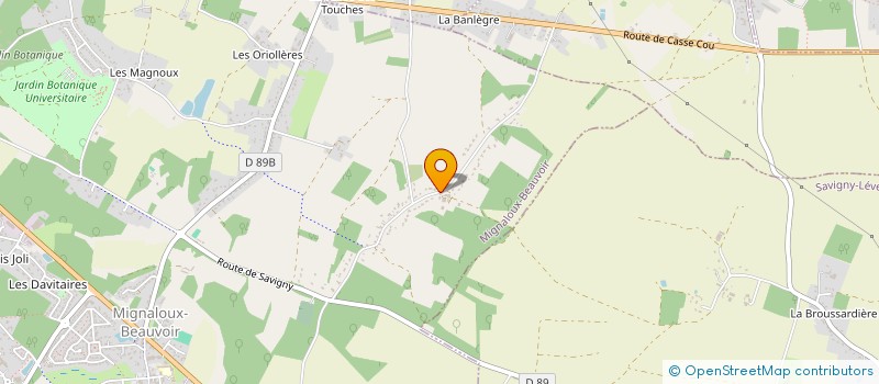 localisation de l'entreprise MONSIEUR PASCAL MOREAU  MIGNALOUX-BEAUVOIR