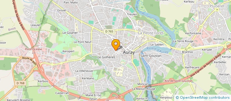 localisation de l'entreprise MONSIEUR PASCAL MOREAU à AURAY