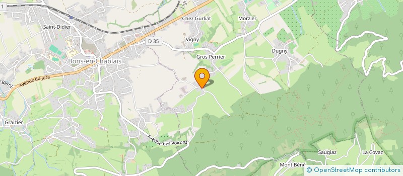 localisation de l'entreprise MONSIEUR PASCAL MOREL-TIVAN  BRENTHONNE