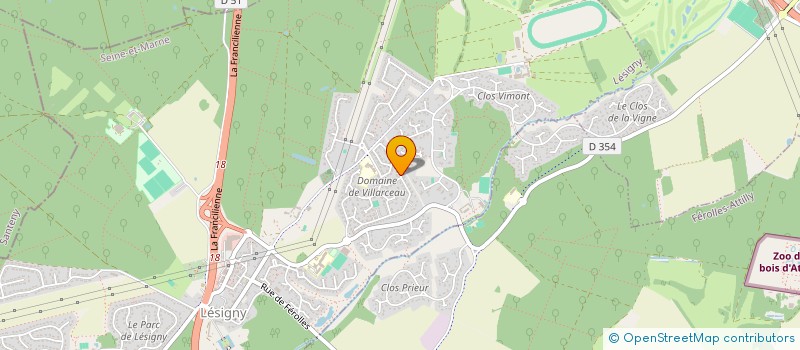 localisation de l'entreprise MONSIEUR PASCAL MORIN  LESIGNY