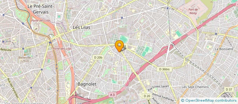localisation de l'entreprise MONSIEUR PASCAL MOTA RODRIGUES  BAGNOLET