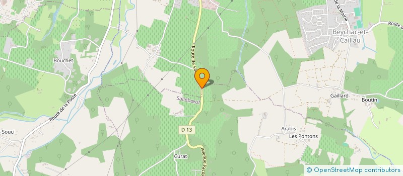 localisation de l'entreprise MONSIEUR PASCAL MOUCHAGUE  SALLEBUF