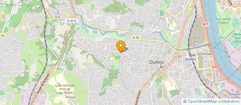 localisation de l'entreprise MONSIEUR PASCAL MOURIER  OULLINS-PIERRE-BENITE